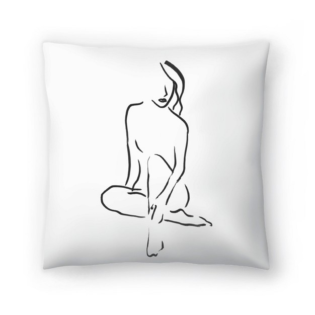 Americanflat Minimalist Facade I Throw Pillow By Pi Creative Art