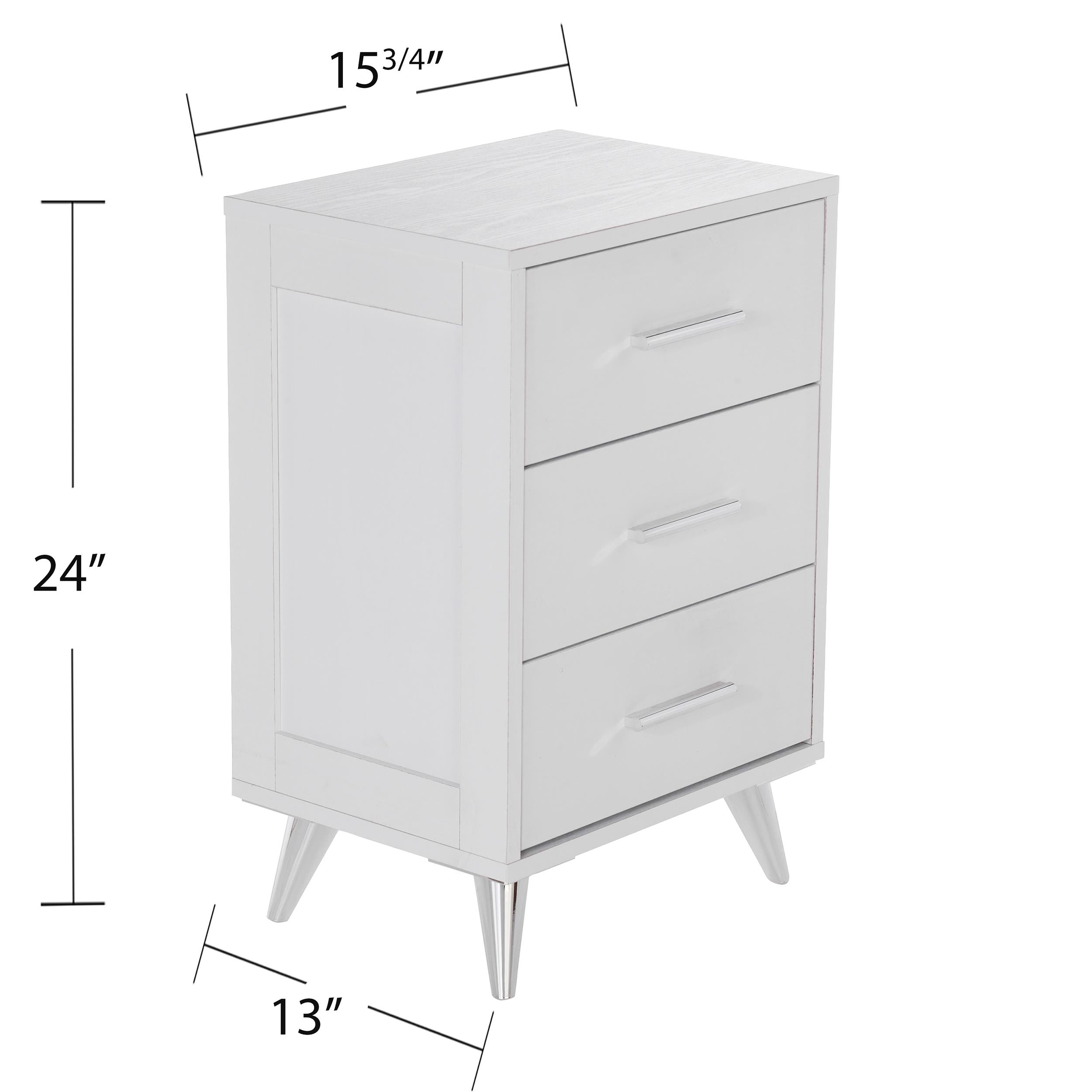 SEI Bonthu Midcentury Modern Storage Nightstand