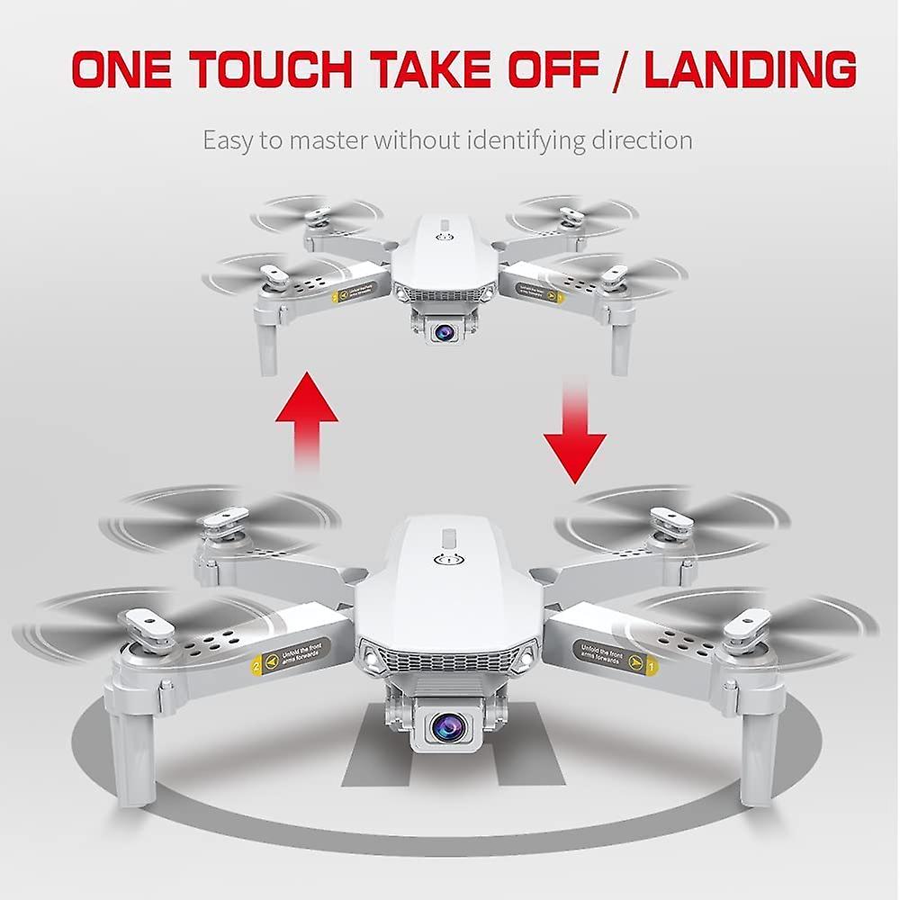 Mini Drone With 4k Hd Dual Camera， Fixed Height， 2 Batteries For Long Flight， Rc Helicopter