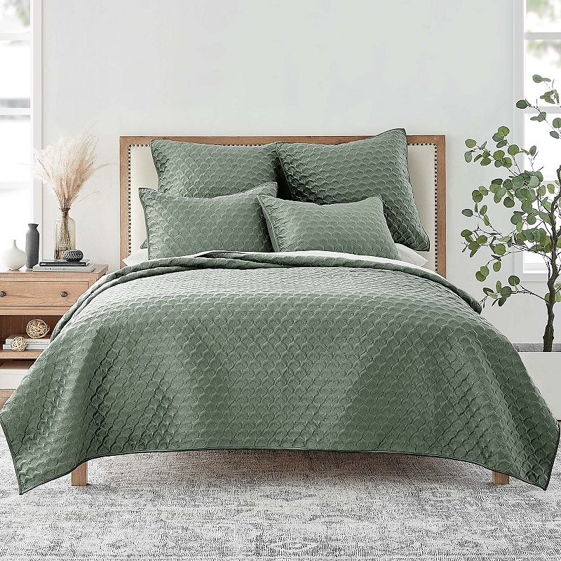 Levtex Home Merano Velvet Sea Spray Quilt or Sham