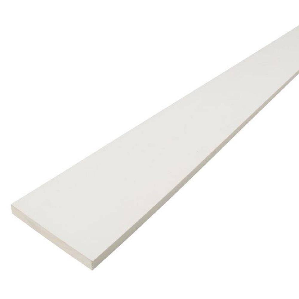 1 in. x 6 in. x 8 ft. Radiata Pine Finger Joint Primed Board 280552