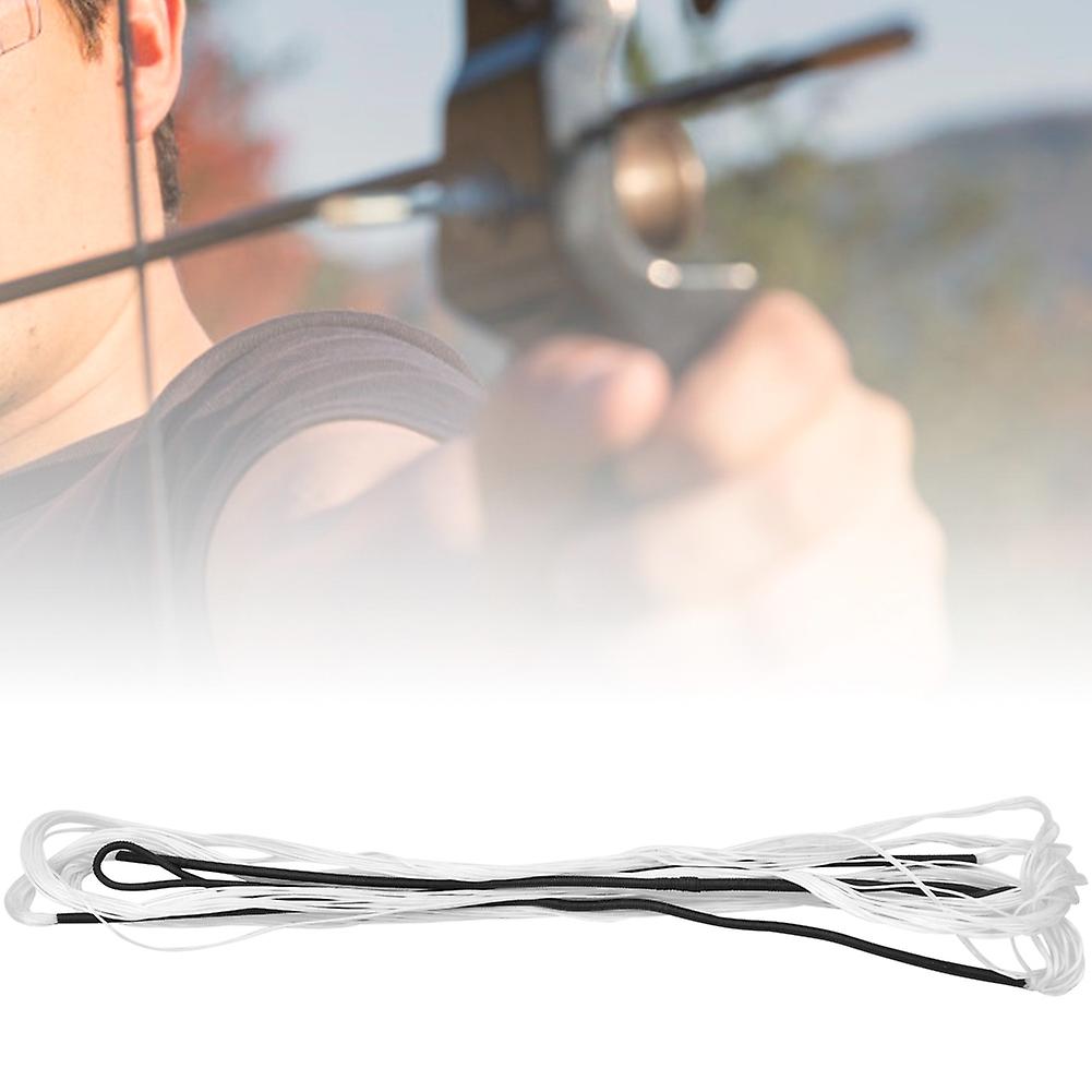 1 Pcs Nylon Universal Archery Bowstring Bow String For Recurve Bow Hunting Tackle Accessoryblackandamp;white 70 Inches