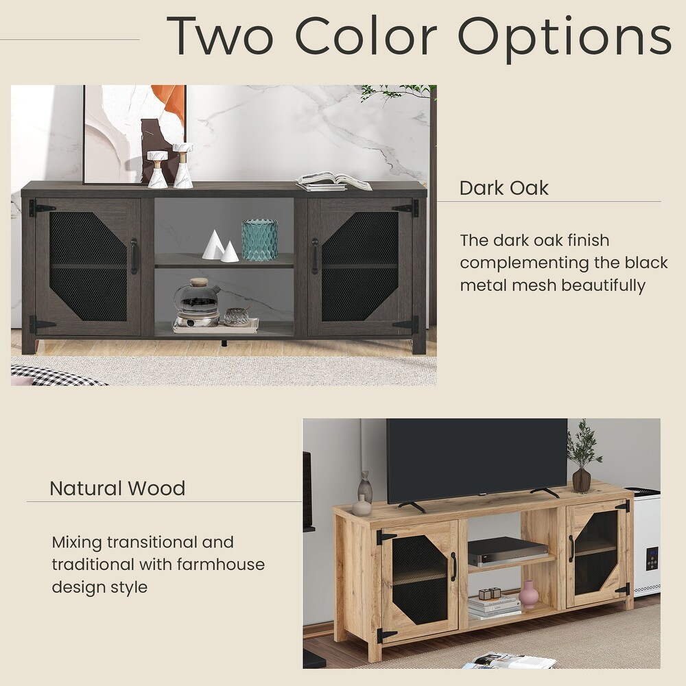 Modern TV Stand for 65'' TV with Large Storage Space