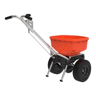 ECHO 85 lbs. Capacity All-Weather Stainless Steel Pro Broadcast Spreader for Seeds and Fertilizer with Hopper Grate and Cover RB-85S