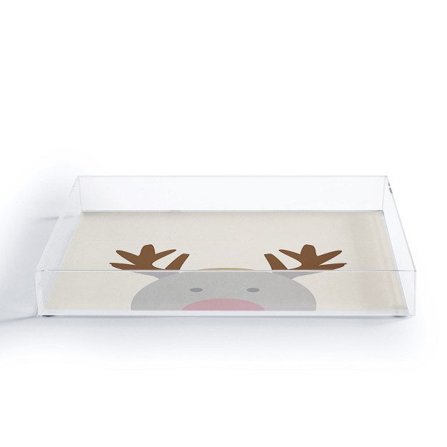 Allyson Johnson Reindeer Acrylic Tray Deny Designs