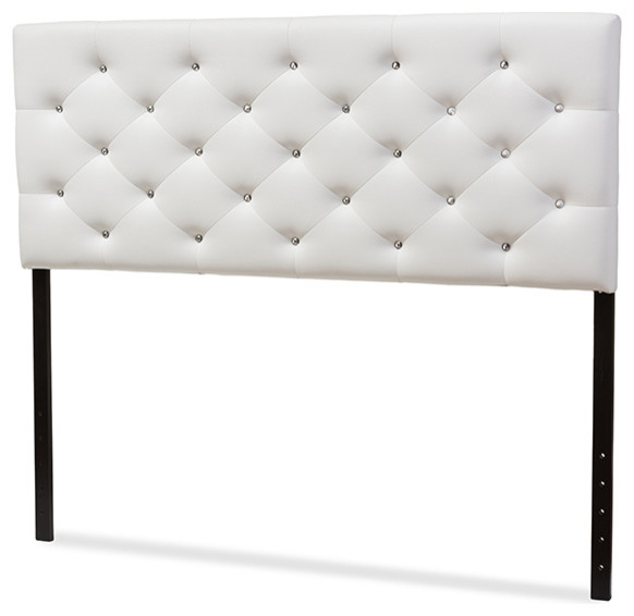 Viviana Upholstered Button Tufted Headboard   Transitional   Headboards   by Baxton Studio  Houzz