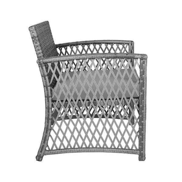 Heritage Outdoor 3piece Wicker Bistro Patio Set