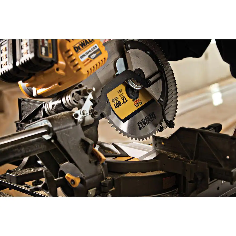 DEWALT DWAFV31260 FLEXVOLT 12 in. 60-Teeth Carbide-Tipped Miter Saw Blade