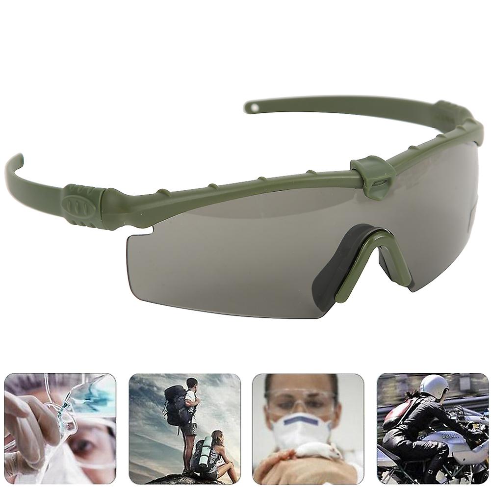 Windproof Sandproof Military Goggles Tactic Glasses Anti Impact Shooting Eye Protection(military Green )