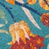 Nourison Allur Floral Turquoise Multicolor 5'3