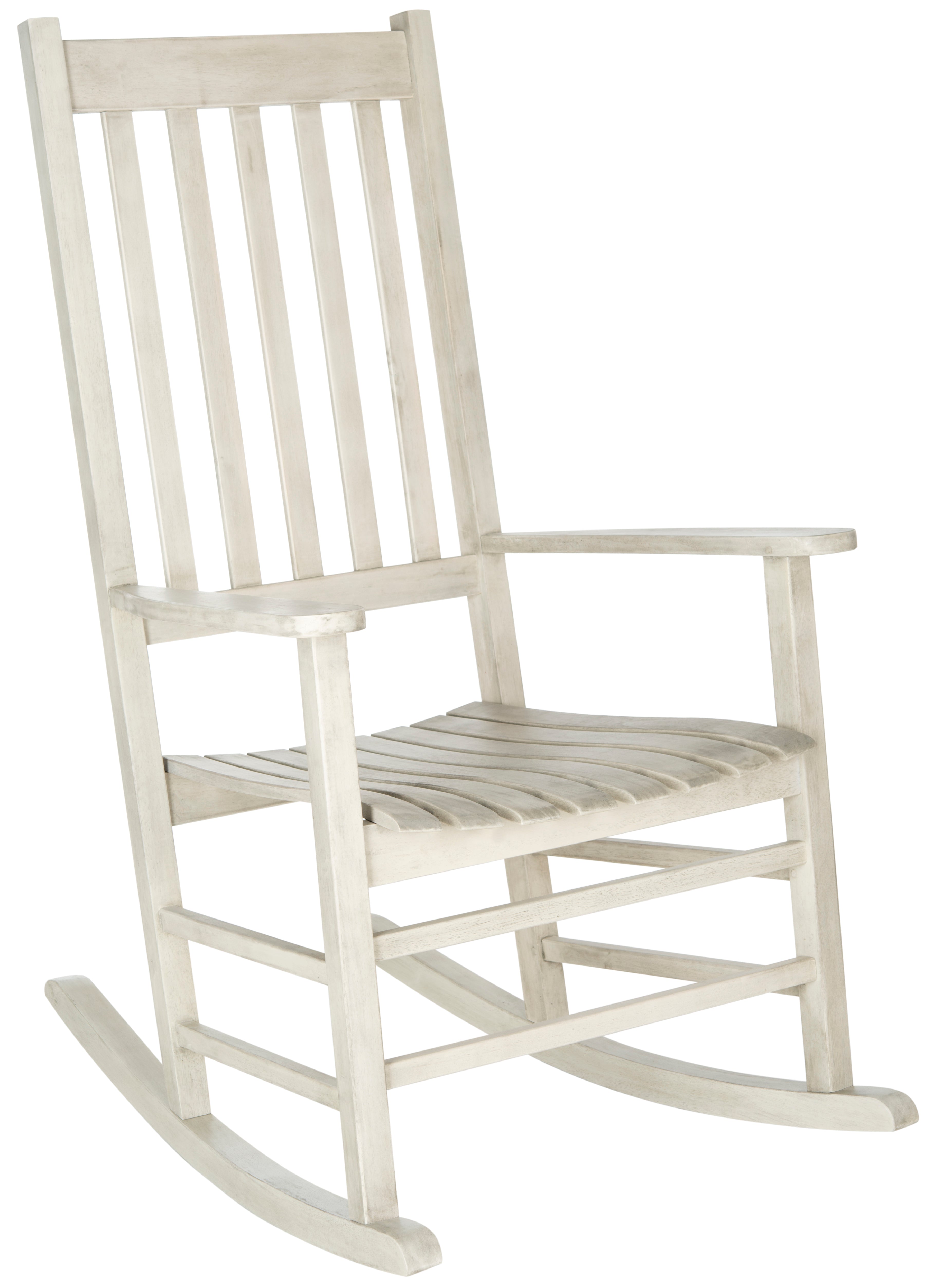 SAFAVIEH Outdoor Collection Shasta Rocking Chair White Wash