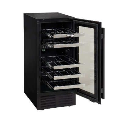 Marathon MWC28DBLS 15quot Black Steel Dual Zone Wine Cooler