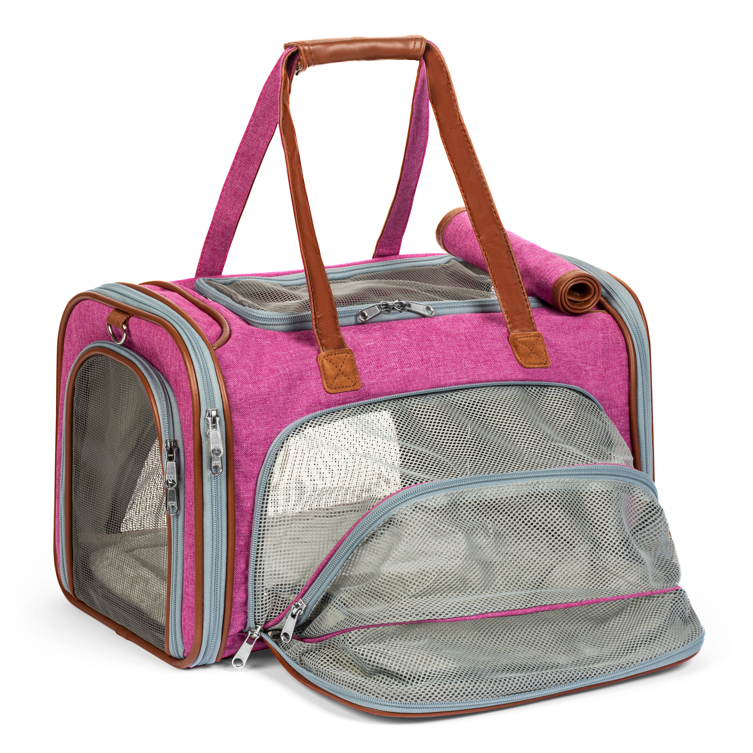 Gold Series Expandable Airline Approved Tote - Low Profile， Soft Sided Premium Pet Carrier