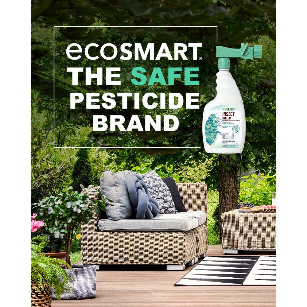 EcoSmart 32 oz. Natural Insect Killer with Plant-Based Essential Oils for Lawns  Landscaping Hose End Spray Bottle ECSM-33627-01EC