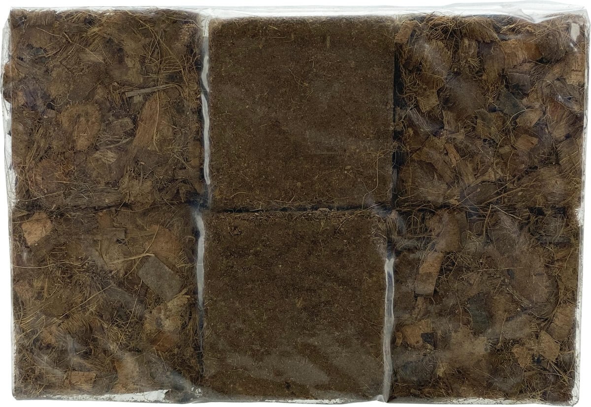 Komodo Coir Chips and Peat Reptile Bedding Variety Pack， Brown， 6 count， 60-gal