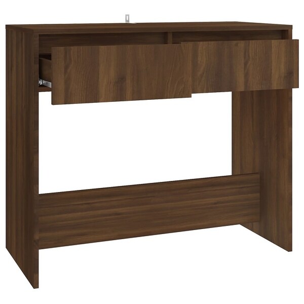 Console Table Brown Oak 35