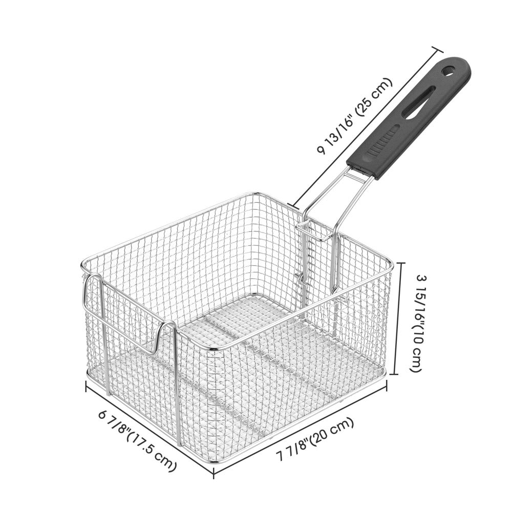 Yescom Deep Fryer Basket with Hook & Handle Holds 6.6lbs