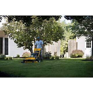 DEWALT DW33 33 in. 344 cc OHV Briggs and Stratton Electric Start Engine Wide-Area Gas Walk Behind Lawn Mower DXGMW33344R