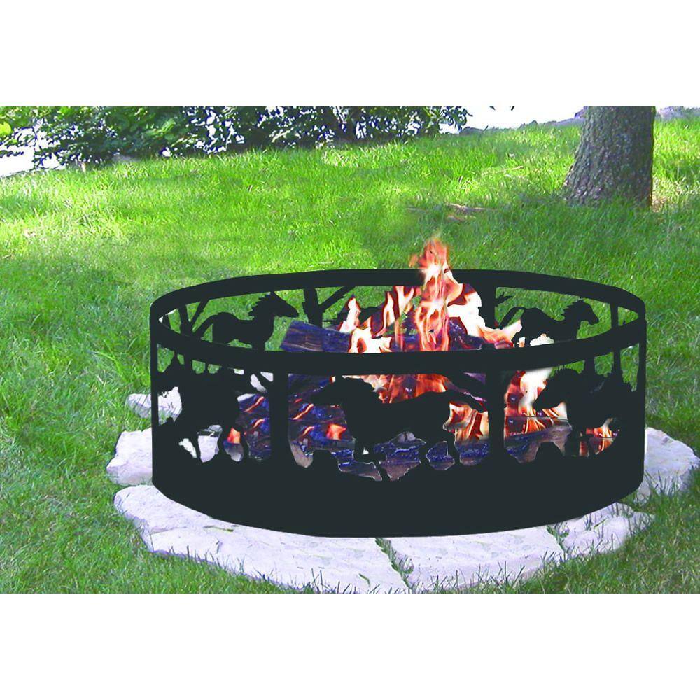 Gilbert  Bennett Horse Steel Fire Pit Ring FRHORS369