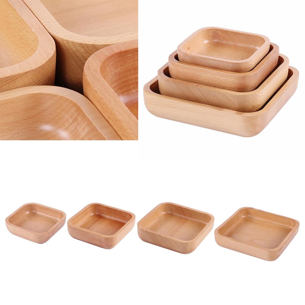 5 / 6 / 7 / 8 inch Wood Soup Bowl / Salad Fruit Handmade Bowls， Light S