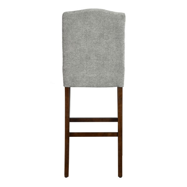 Set of 2 Traditional Upholstered High Stools，