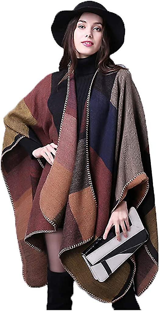 Women's B Shawl Wrap Size Igan Poncho Open Sweater Coat