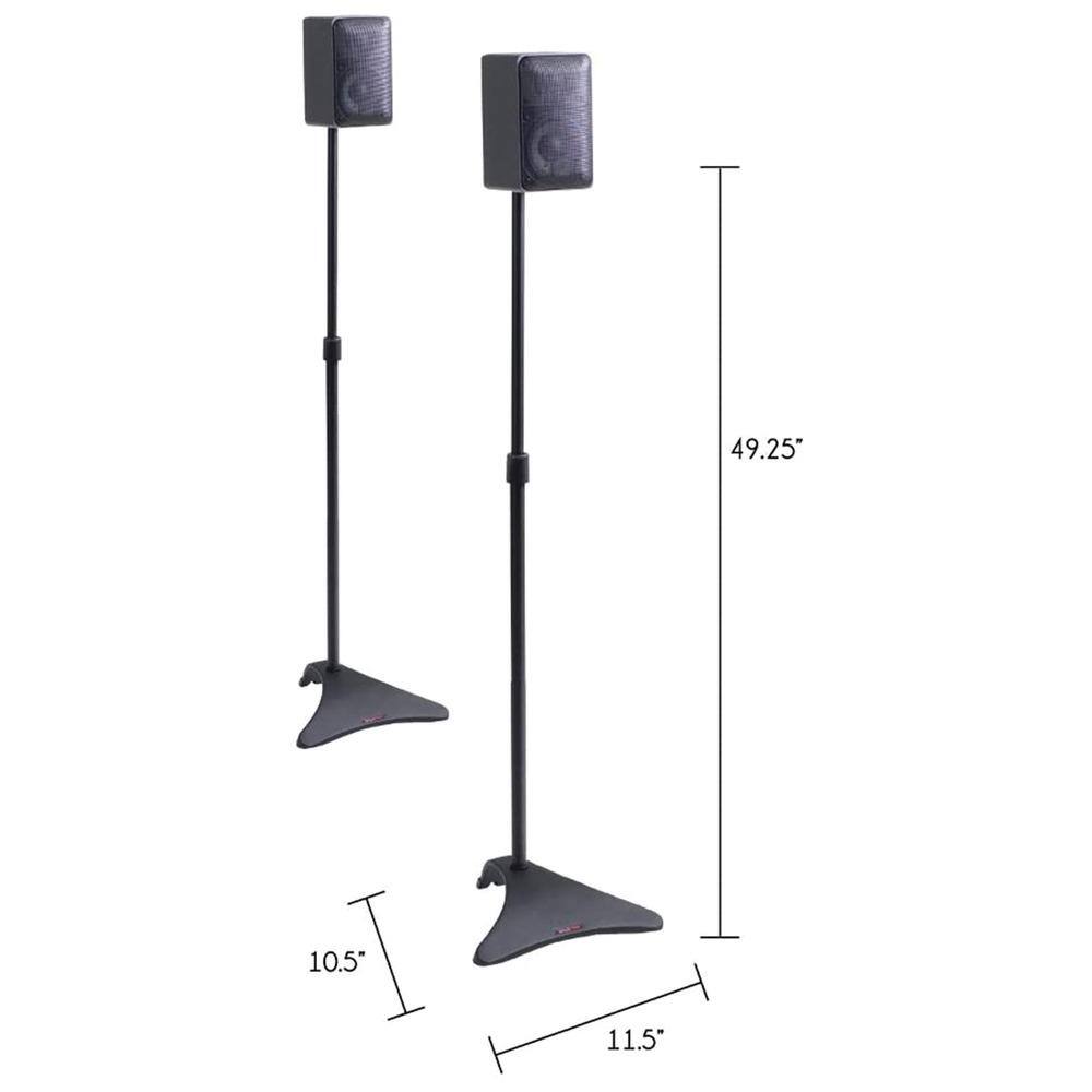 Atlantic Adjustable Satellite Speaker Stands 77305018