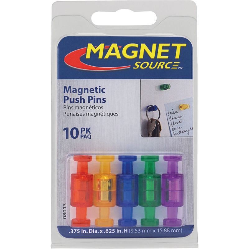 MagnetSource Magnetic Push Pins Assorted