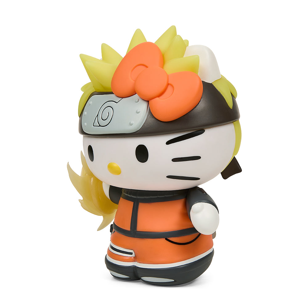 Naruto X Hello Kitty® 8” Vinyl Figure – Naruto Charge (GID Kidrobot.com Exclusive Edition)