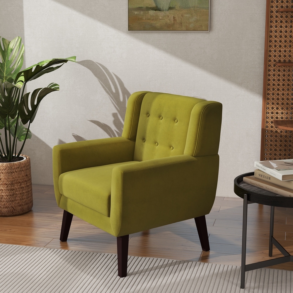 Modern Accent Chair Velvet Armchair