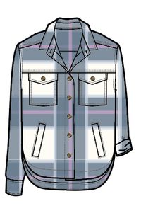 Stella Organic Cotton LS Shirt - Provincial Blue Check