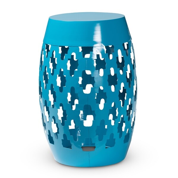 Branson Modern and Contemporary Metal Outdoor Side Table