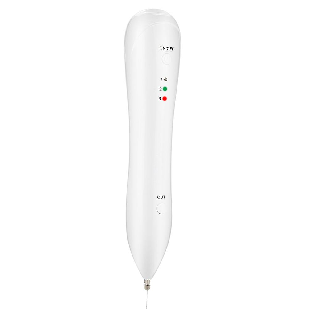 Electric Mole Freckle Removal Pen Three Levels Adjustable Spot Tattoo Remover Device White