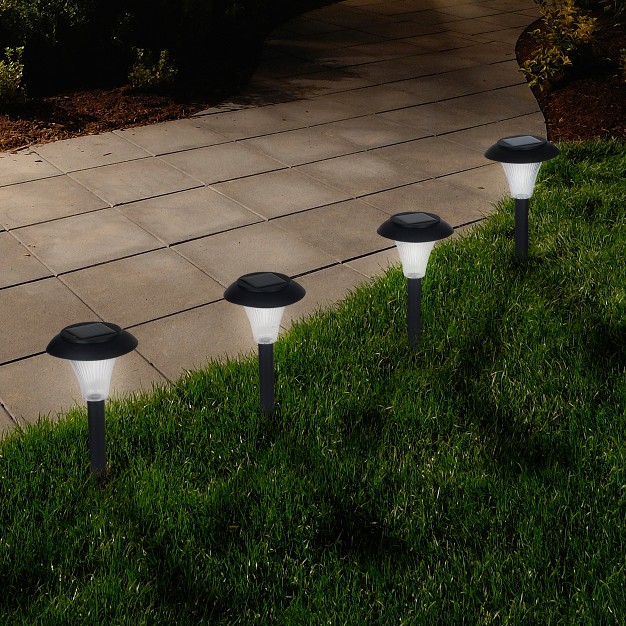 Nature Spring Solar powered Led Outdoor Stake Spotlight Set Of 8