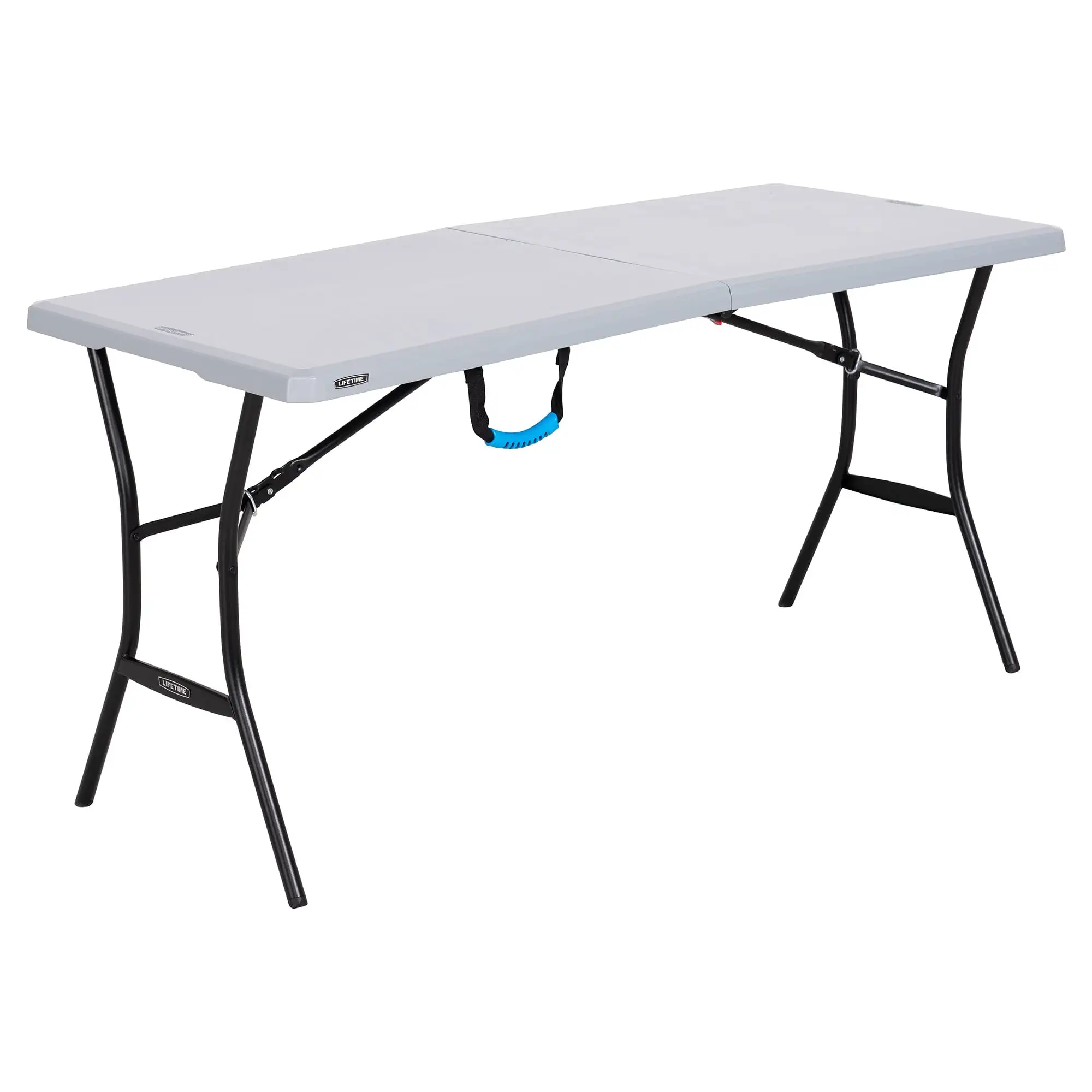 Lifetime 5-Foot Fold-In-Half Table, Gray (80861)