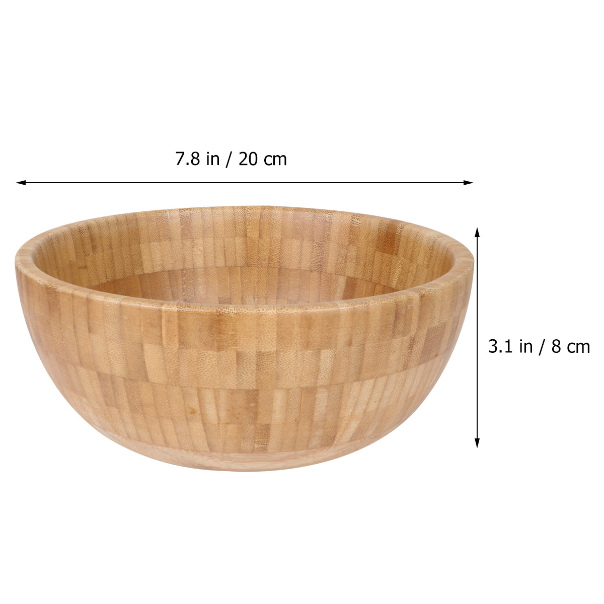 Etereauty Bowl Bowls Serving Salad Wood Fruits Salads Large Rim Decorative Individual Retro Mixinground Storage Single Snacks