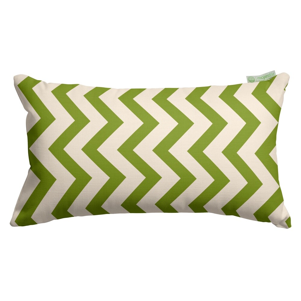 Majestic Home Goods Indoor Outdoor Chevron Small Decorative Throw Pillow 20 X 12