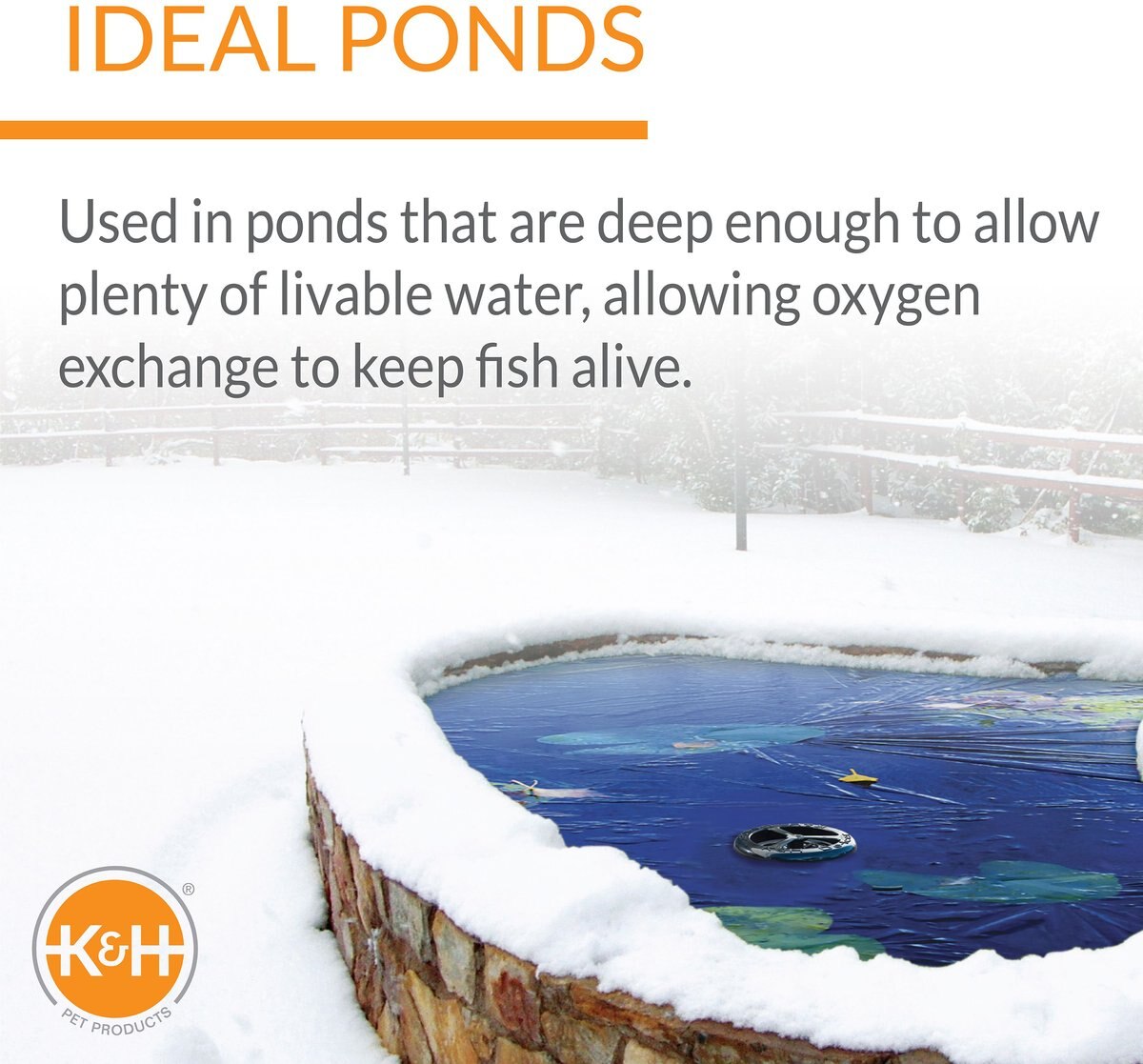 KandH Pet Products Thermo-Pond Perfect Climate Deluxe Pond Deicer