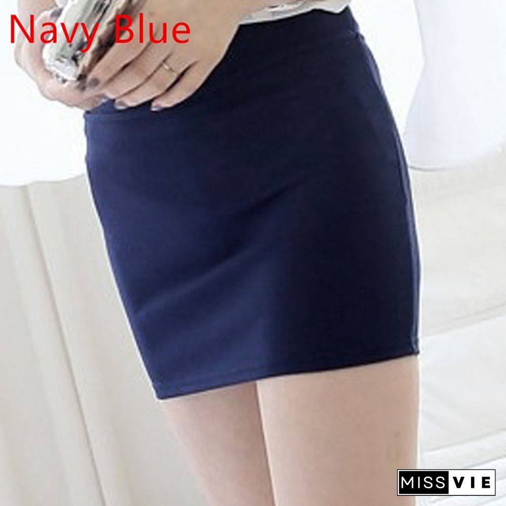 Women Sexy Pencil High Waist Mini Dress Short Skirt