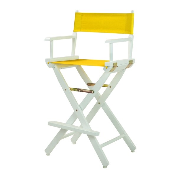 White Frame 30-inch Director's Chair