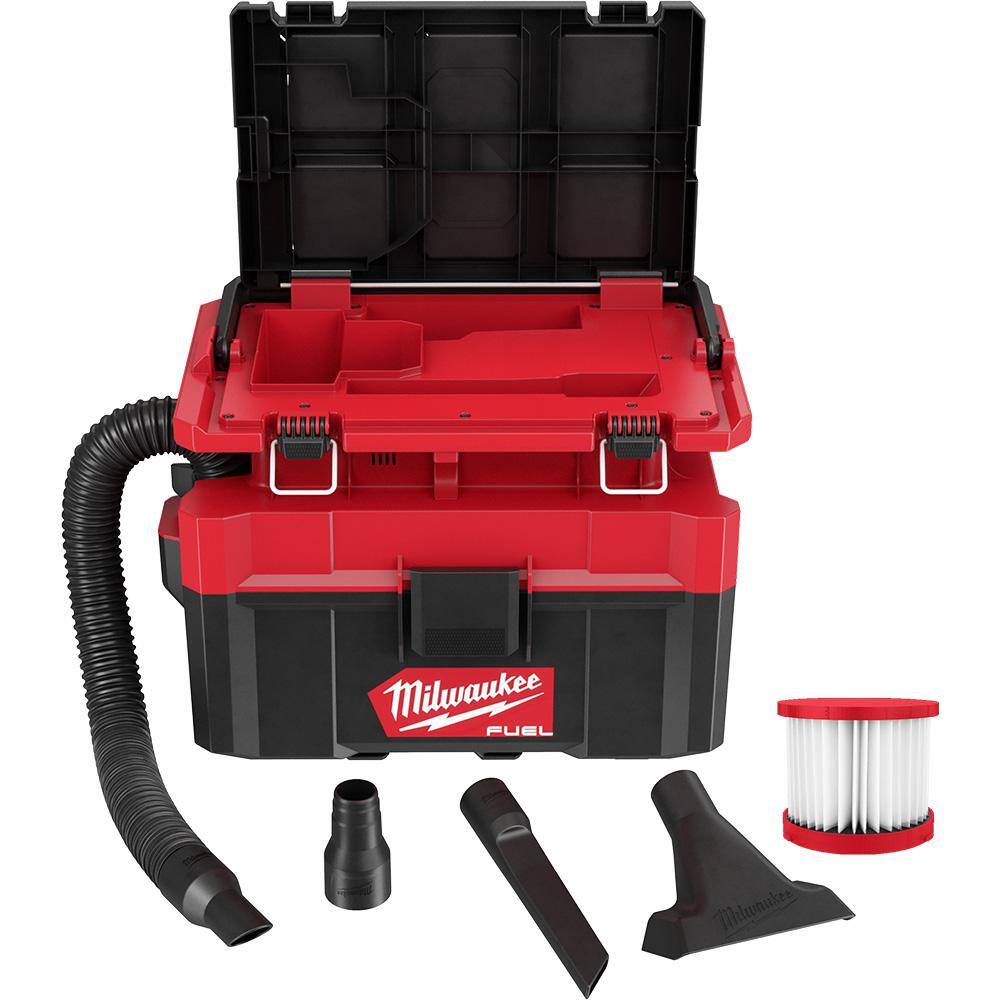 MW M18 FUEL PACKOUT 18-Volt Lithium-Ion Cordless 2.5 Gal. WetDry Vacuum W Compact Router 0970-20​-2723-20