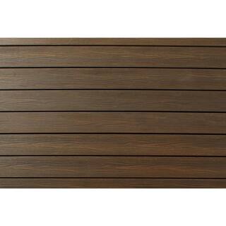 FORTRESS Apex 1 in. x 6 in. x 8 ft. Brazilian Teak Brown PVC Square Deck Boards (2-Pack) 252060822