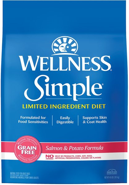 Wellness Simple Limited Ingredient Diet Grain-Free Salmon and Potato Formula Dry Dog Food