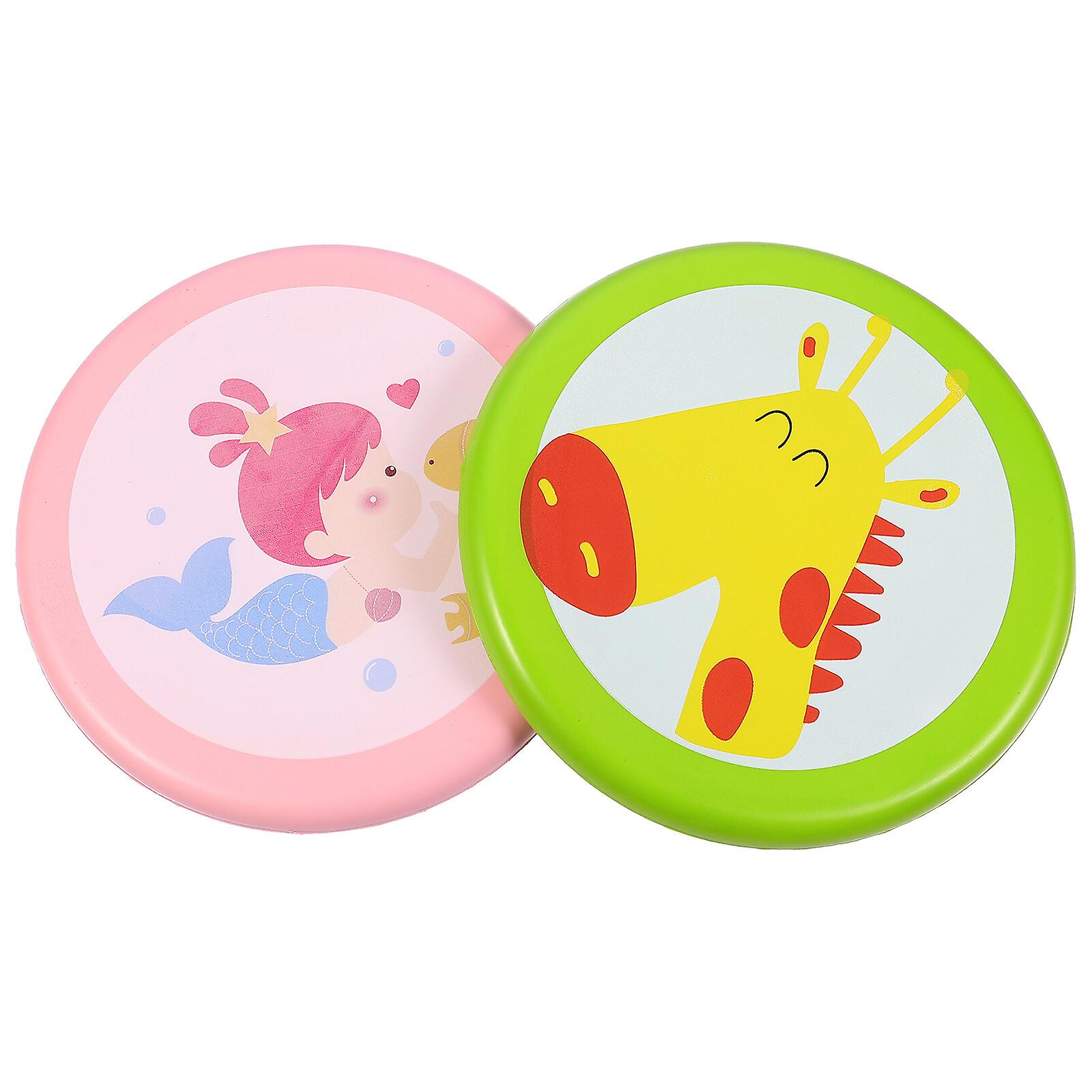 2pcs Creative Flying Disc Child Educational Flying Plate Outdoor Supplies