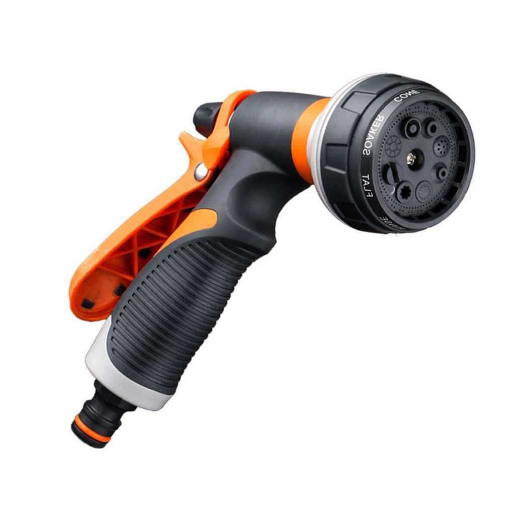 2019 New High Pressure Garden Hose Nozzle Hand Sprayer 8 Pattern Adjustable Car Wash Hose Household Garden Water Spray Nozzle