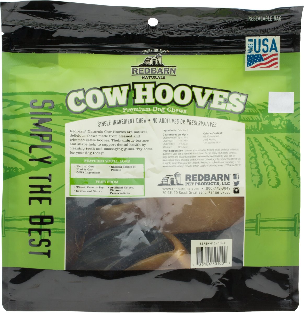 Redbarn Naturals Cow Hooves Dog Treats