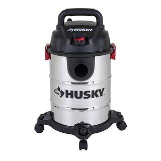 Husky 6 Gal. Stainless Steel WetDry Vac with Filter Hose and Accessories AT18304-6B