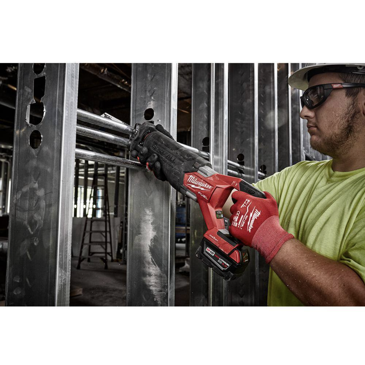 Milwaukee M18 FUEL One-Key 18V Lithium-Ion Brushless Cordless SAWZALL Reciprocating Saw， Tool-Only (2822-20)