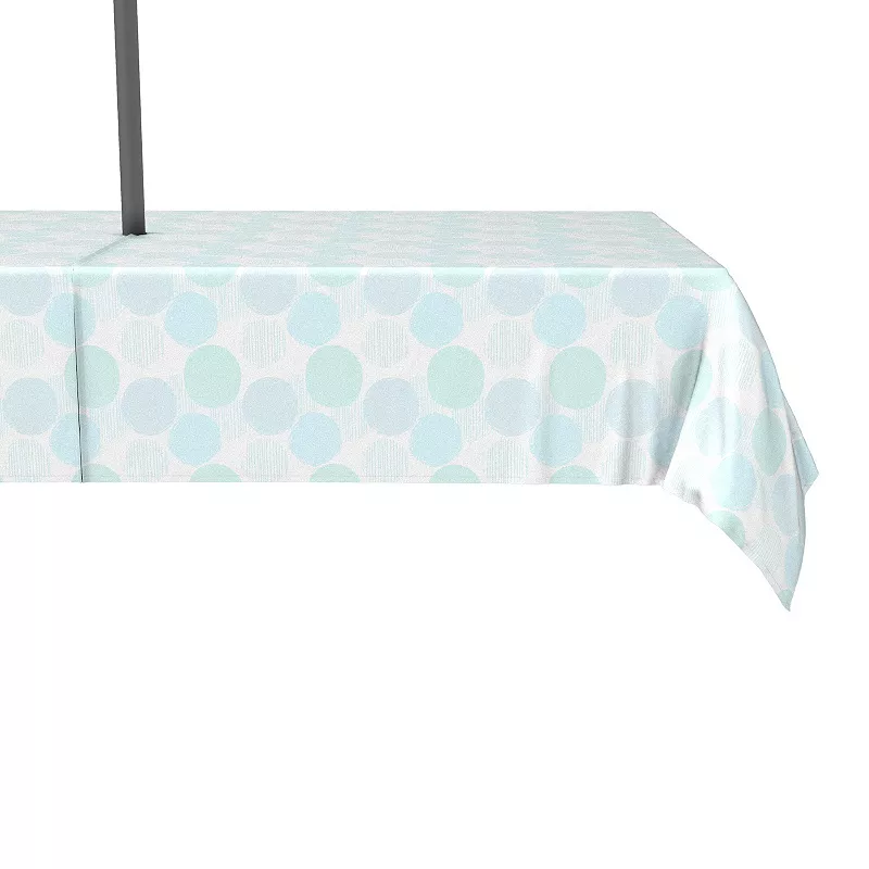 Water Repellent， Outdoor， 100% Polyester， 60x104， Blue Polka Dot Scribble