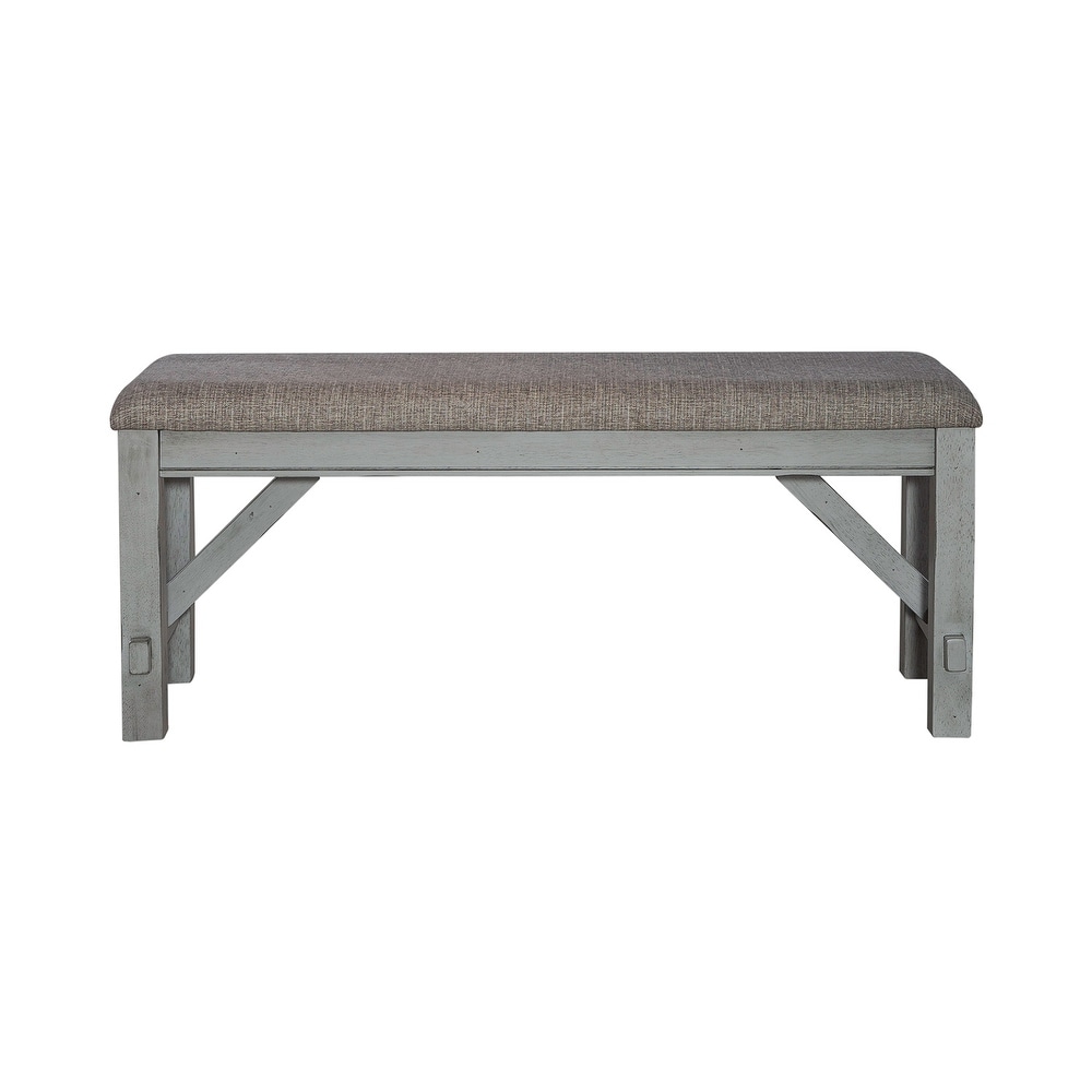 Newport Smokey Gray Carbon Dining Bench